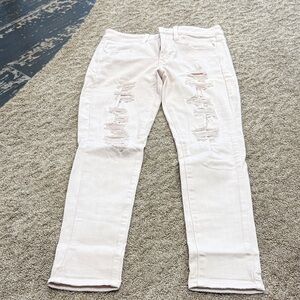 American Eagle Distressed light pink Women Jeans